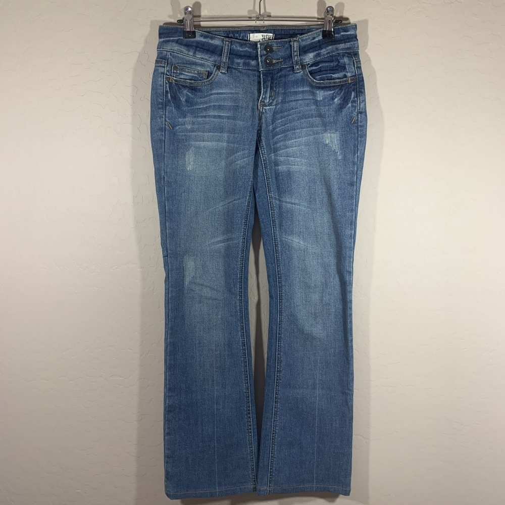 GRG Jeans 28 Medium Wash Blue Denim Slim Flare